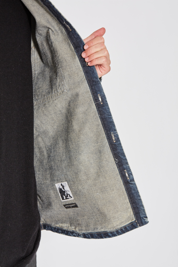 Denim Jacket Jumbo Outershirt - Mineral Pearl