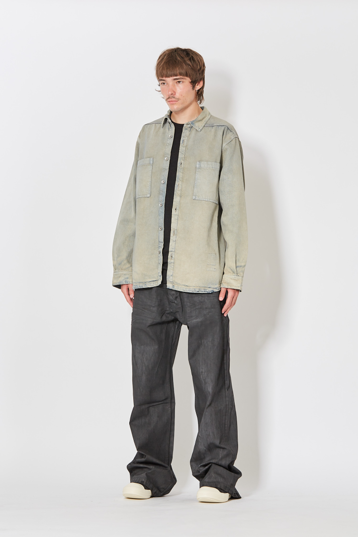 Denim Jacket Jumbo Outershirt - Mineral Pearl