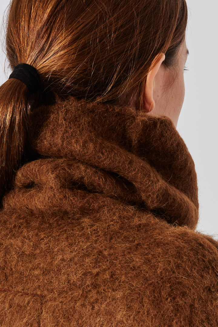 High Neck Top - Mustard