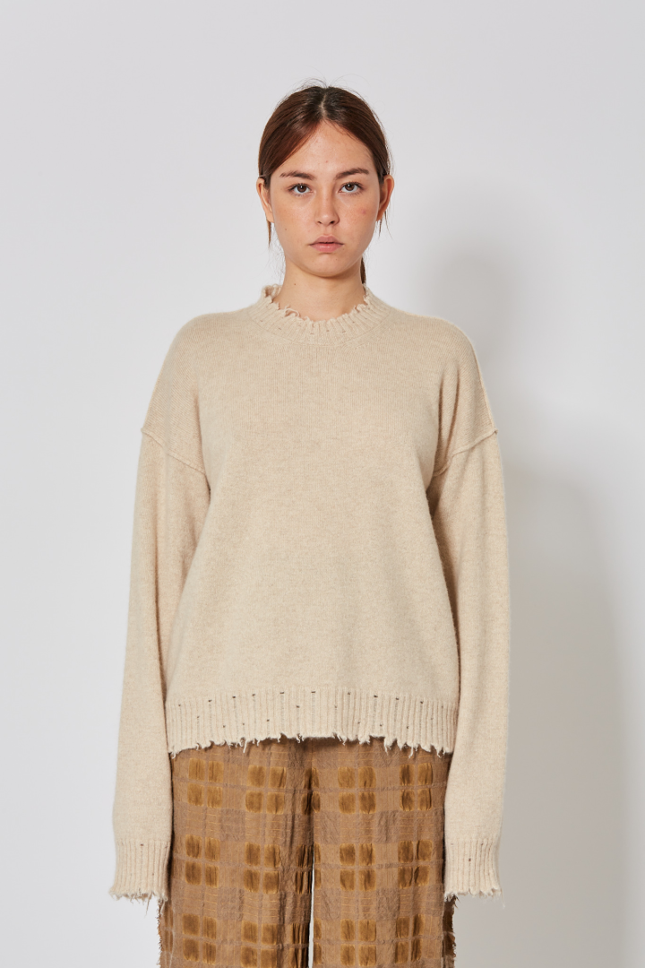 Knit Sweater  - Tan