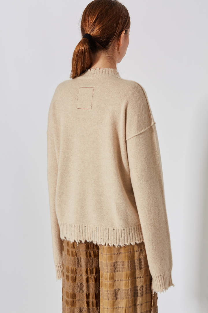 Knit Sweater  - Tan