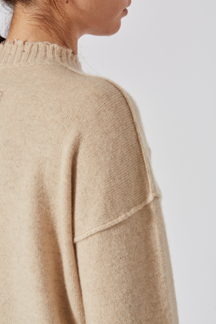 Knit Sweater  - Tan