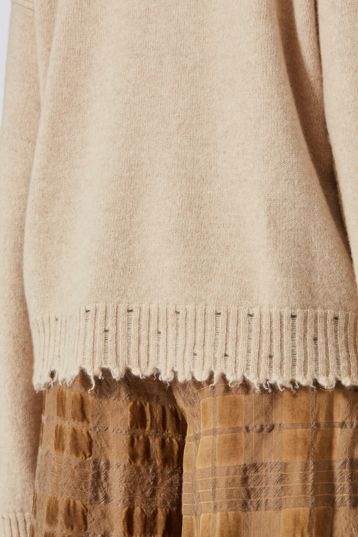 Knit Sweater  - Tan
