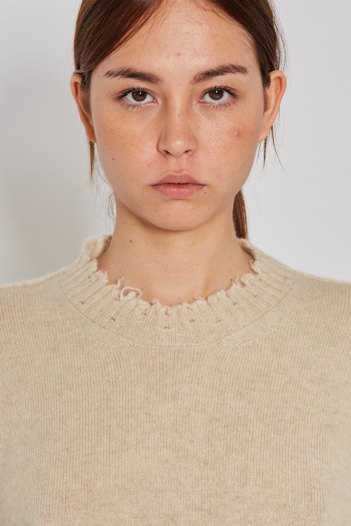 Knit Sweater  - Tan