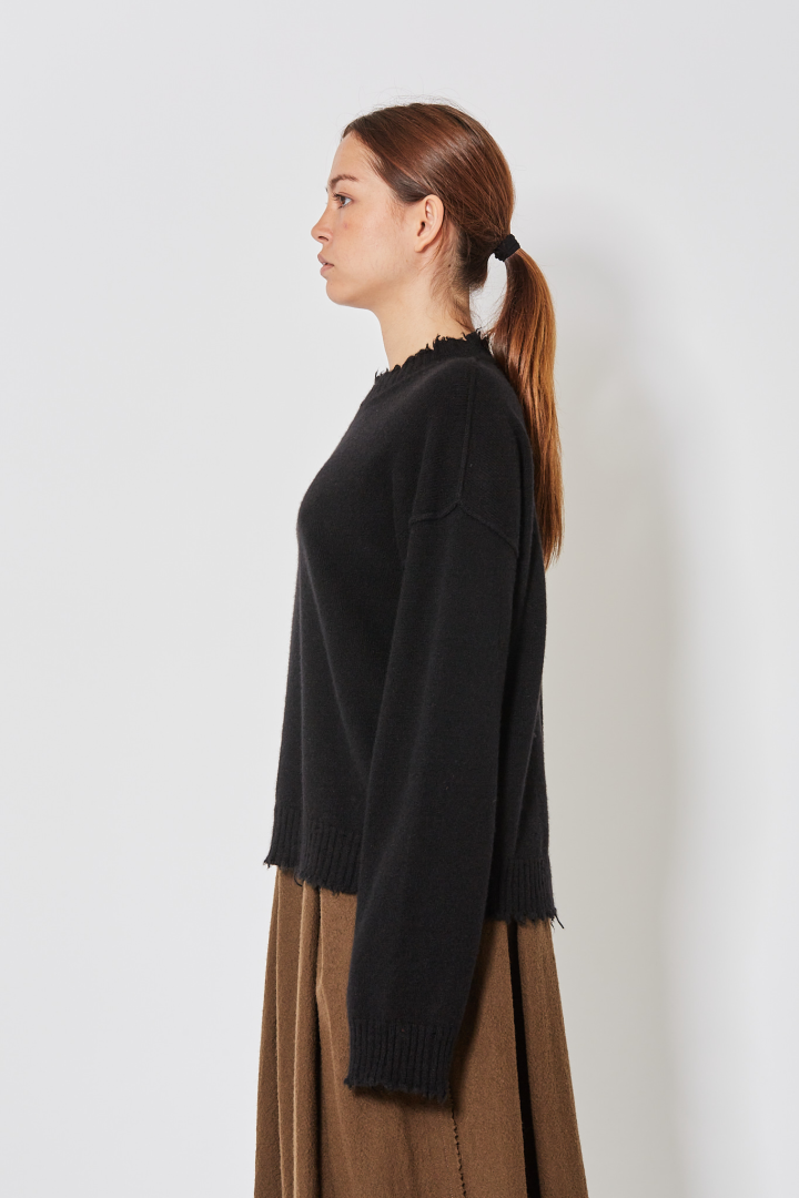 Knit Sweater  - Black