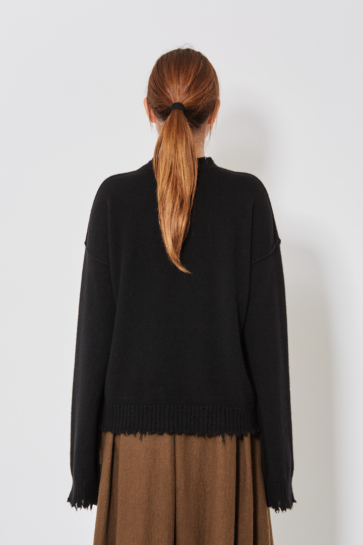 Knit Sweater  - Black