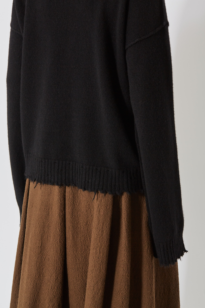 Knit Sweater  - Black