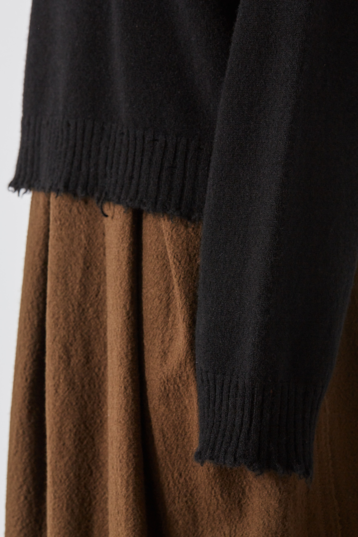 Knit Sweater  - Black