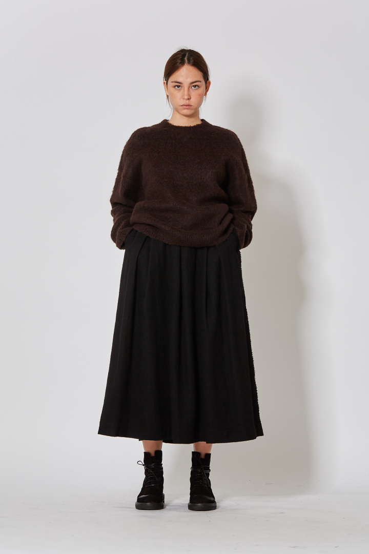 Knit Sweater  - Dark Brown