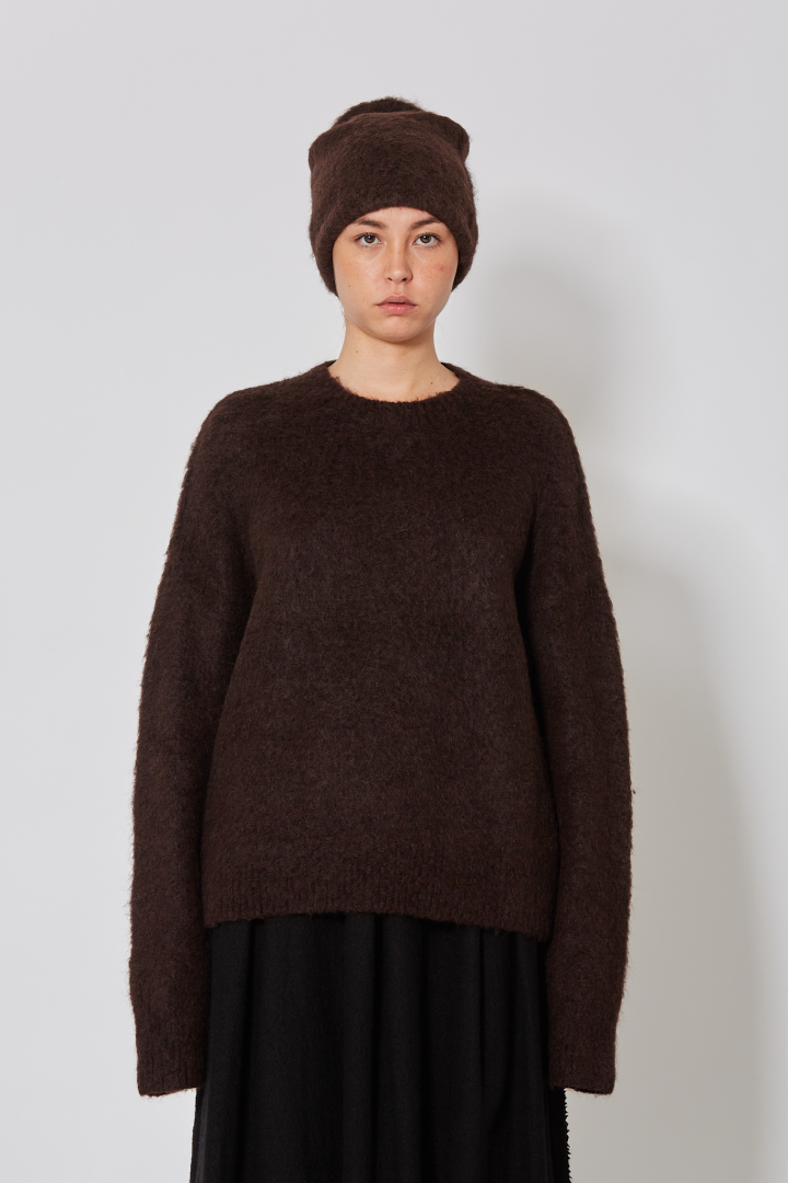 Knit Sweater  - Dark Brown
