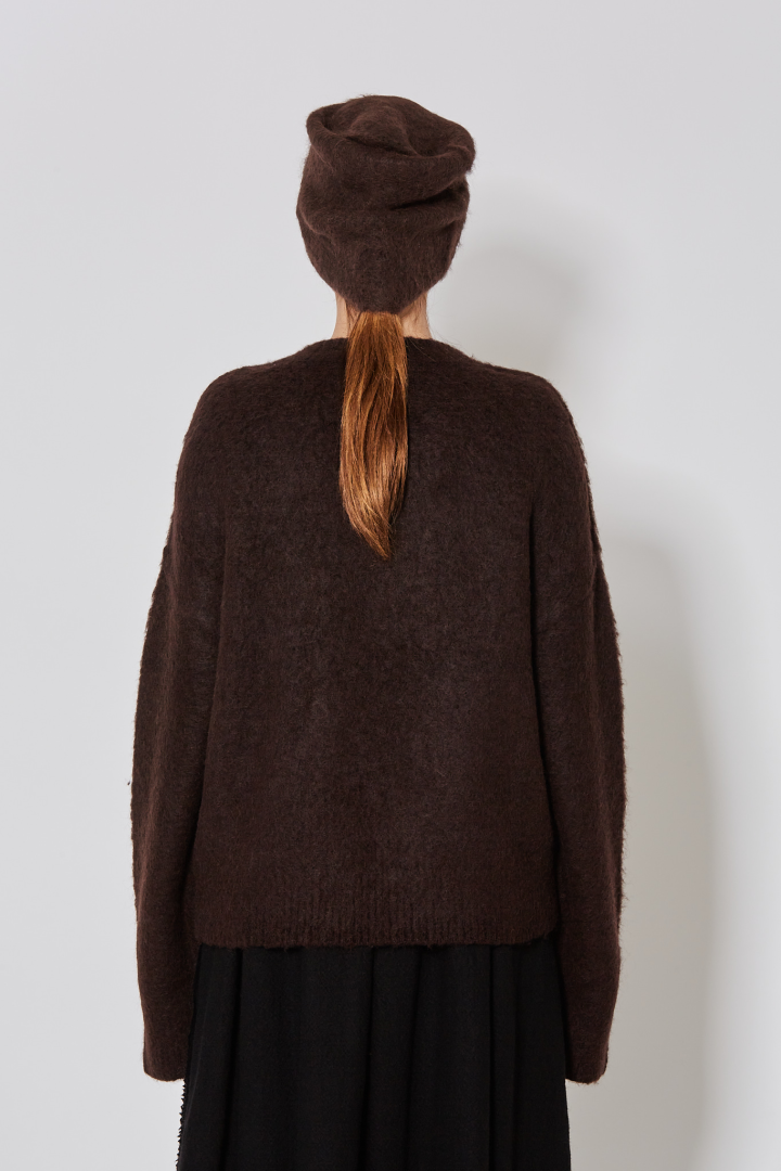 Knit Sweater  - Dark Brown
