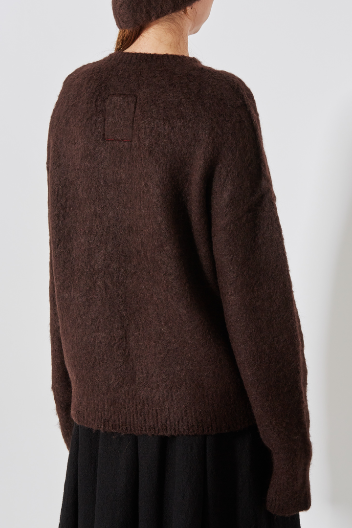 Knit Sweater  - Dark Brown