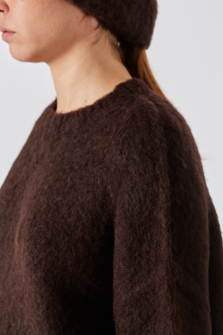 Knit Sweater  - Dark Brown
