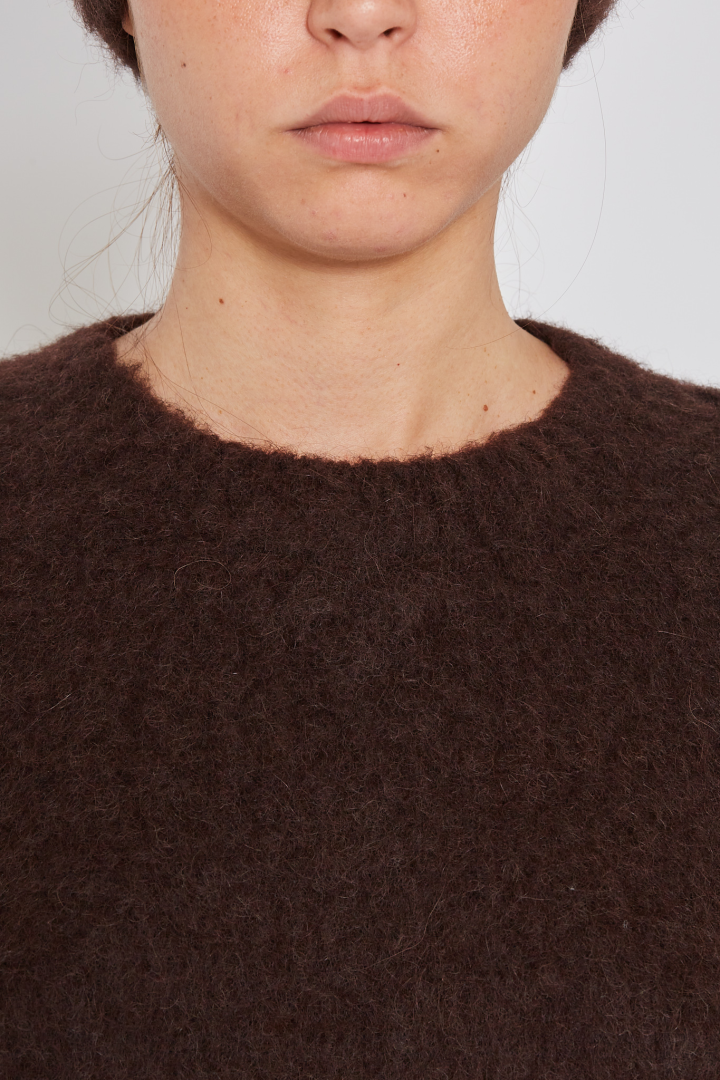 Knit Sweater  - Dark Brown