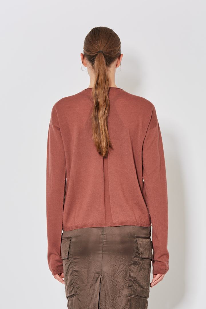 Knit Sweater Pull - Rosewood