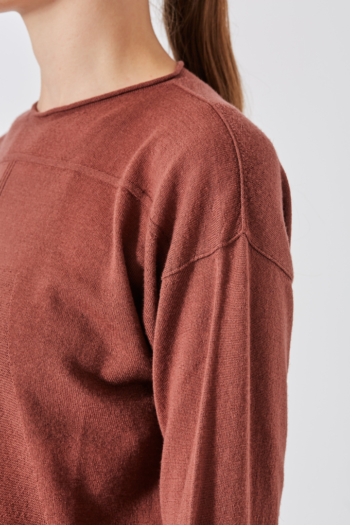 Knit Sweater Pull - Rosewood