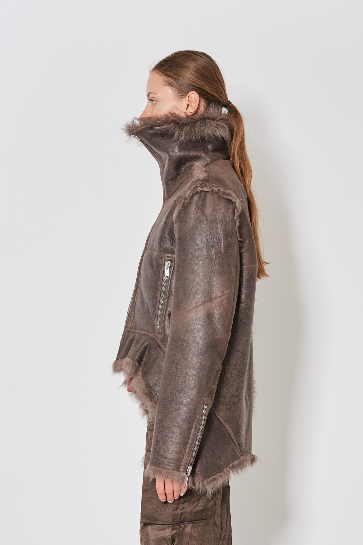 Shearling Fur Exploder Jkt - Darkdust