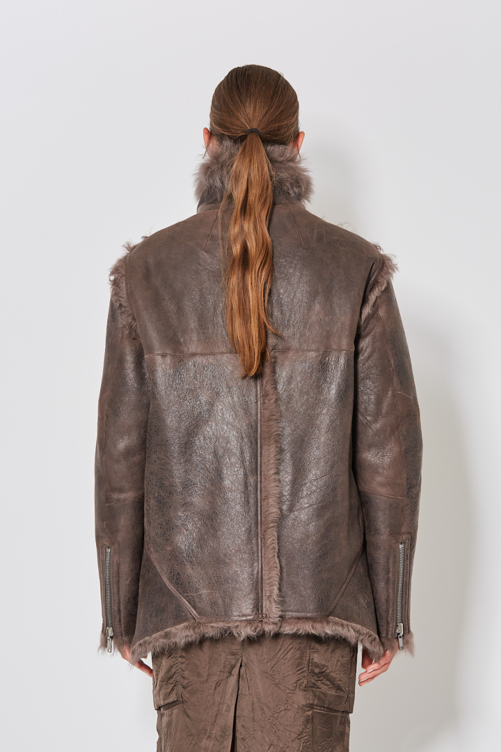 Shearling Fur Exploder Jkt - Darkdust