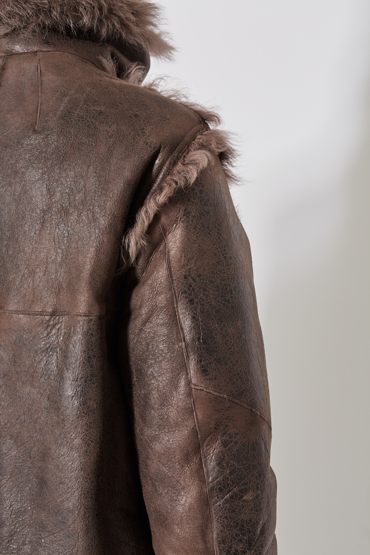 Shearling Fur Exploder Jkt - Darkdust