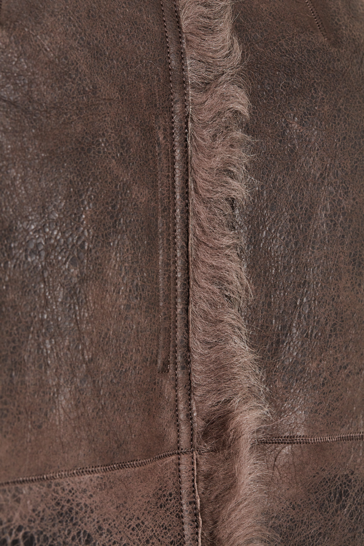 Shearling Fur Exploder Jkt - Darkdust