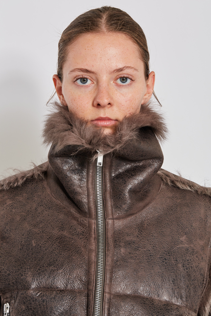 Shearling Fur Exploder Jkt - Darkdust