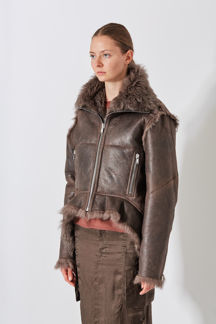 Shearling Fur Exploder Jkt - Darkdust
