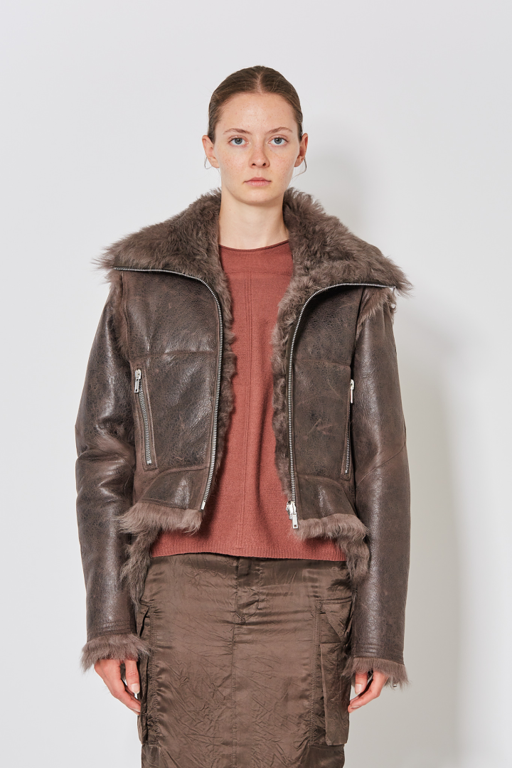 Shearling Fur Exploder Jkt - Darkdust