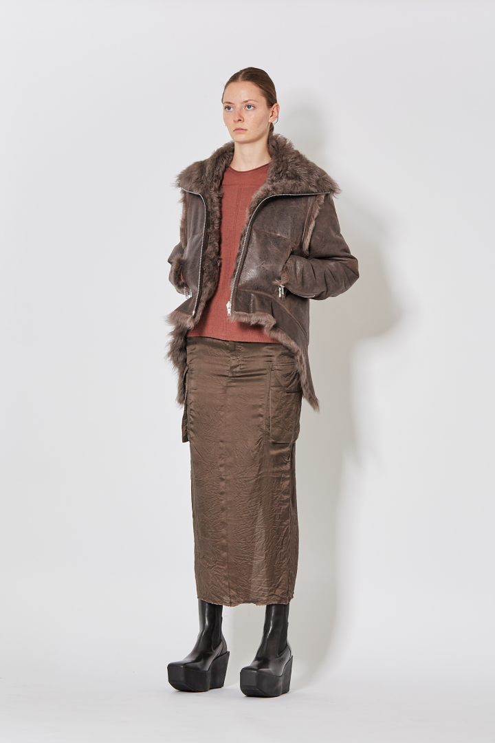 Shearling Fur Exploder Jkt - Darkdust