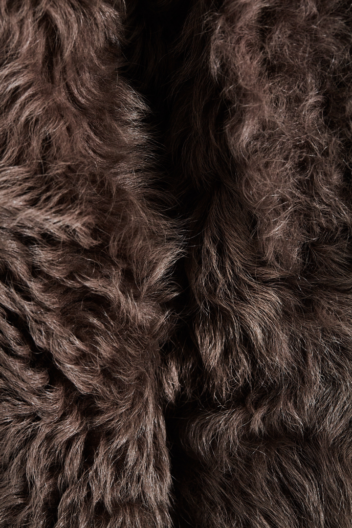 Shearling Fur Exploder Jkt - Darkdust
