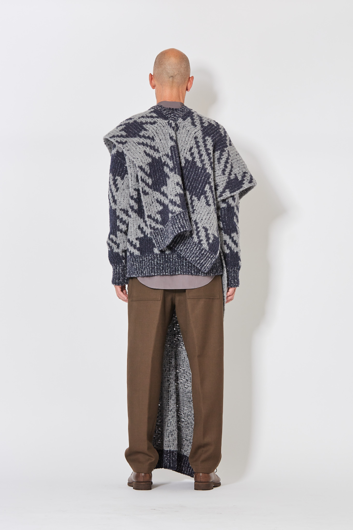 Magenta Scarf - Navy