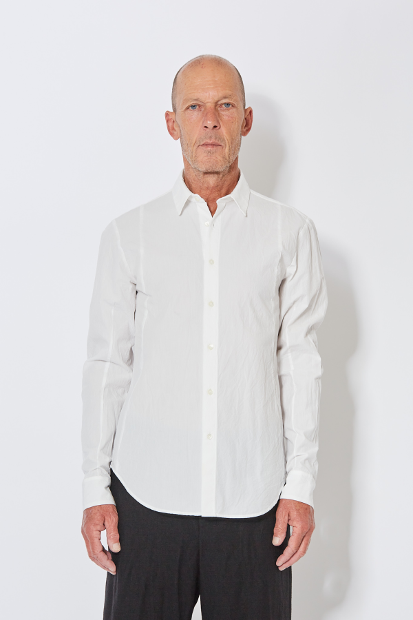 Slim Sutured Shirt - White