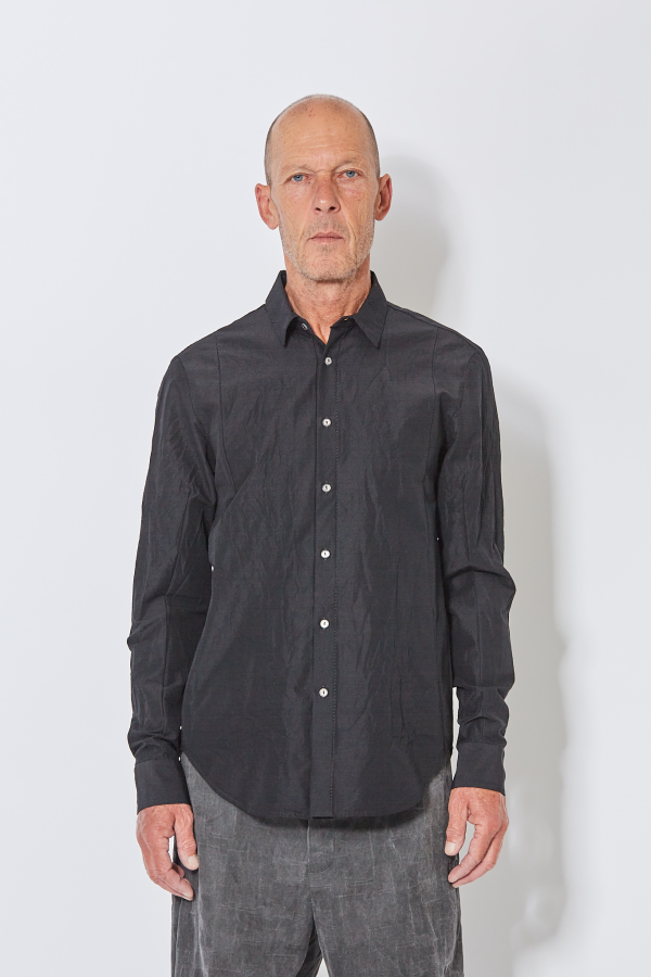 Slim Sutured Shirt - Black