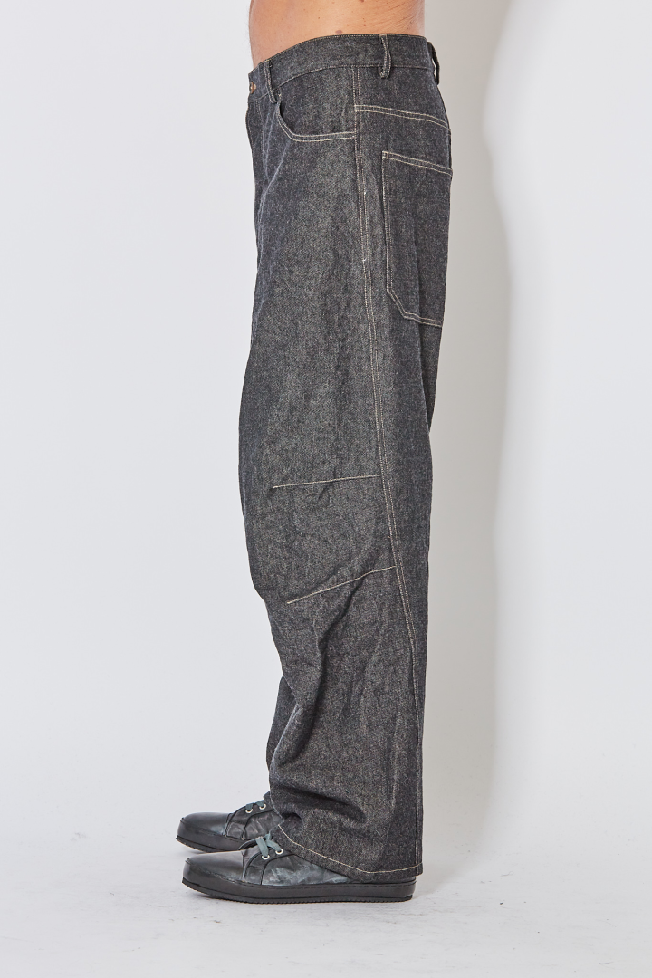 Baggy 5 Pkt Pants Skewed - Smoky Baggy 5 Pkt Pants Skewed - Smoky