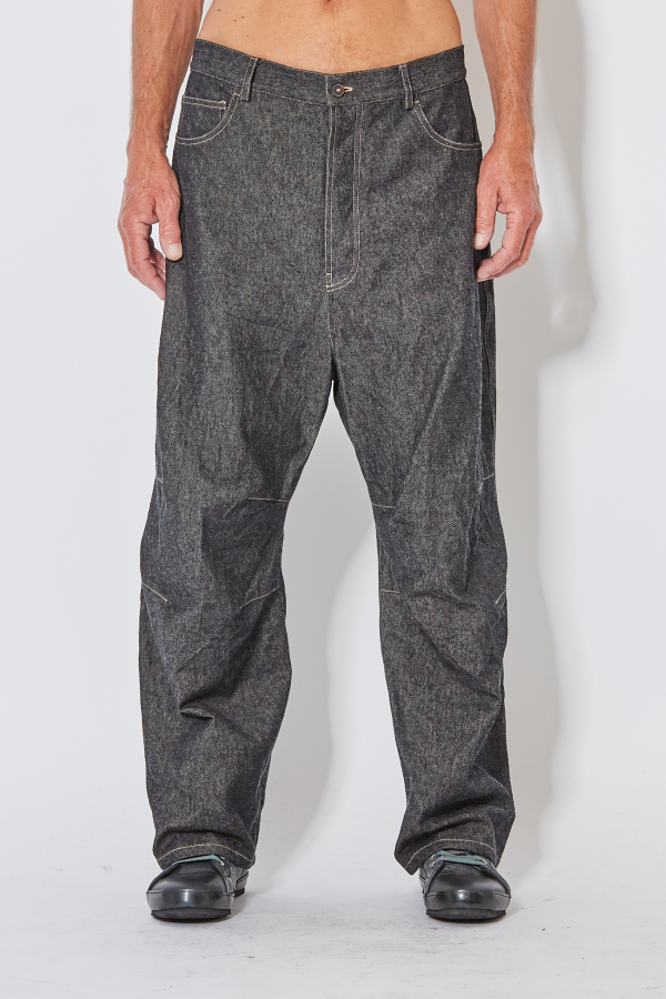 Baggy 5 Pkt Pants Skewed - Smoky
