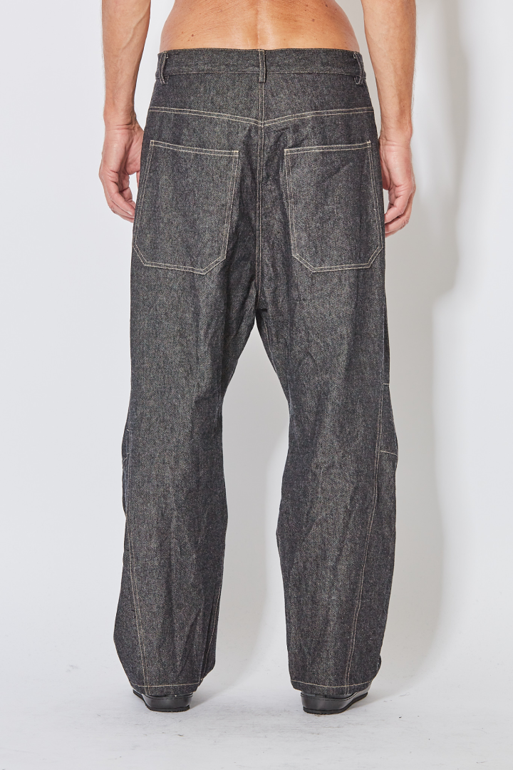 Baggy 5 Pkt Pants Skewed - Smoky Baggy 5 Pkt Pants Skewed - Smoky