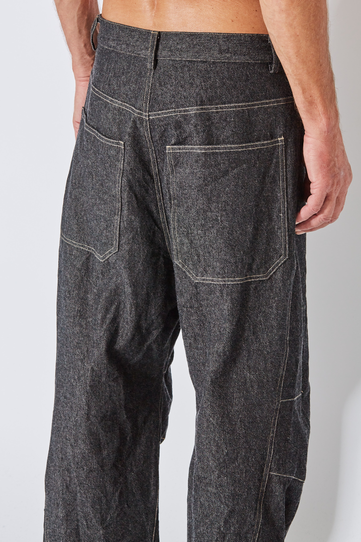 Baggy 5 Pkt Pants Skewed - Smoky Baggy 5 Pkt Pants Skewed - Smoky