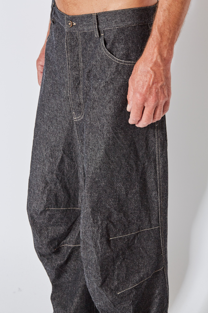 Baggy 5 Pkt Pants Skewed - Smoky Baggy 5 Pkt Pants Skewed - Smoky