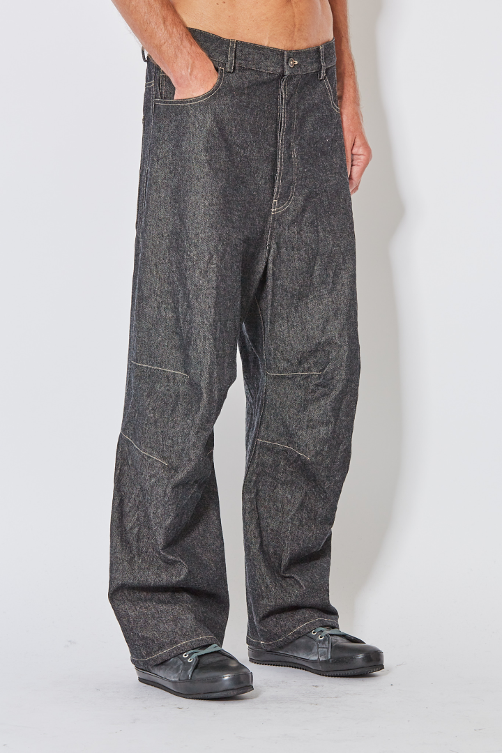Baggy 5 Pkt Pants Skewed - Smoky Baggy 5 Pkt Pants Skewed - Smoky