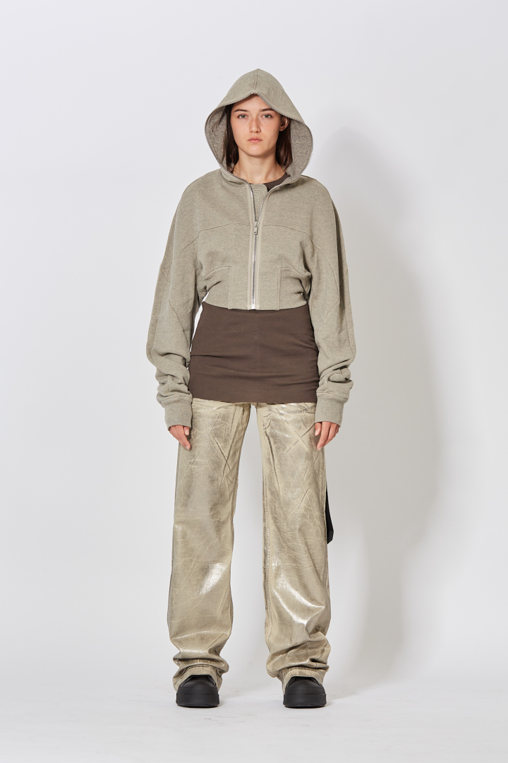 Knit T-Shirt Rib LS T - Dark Dust