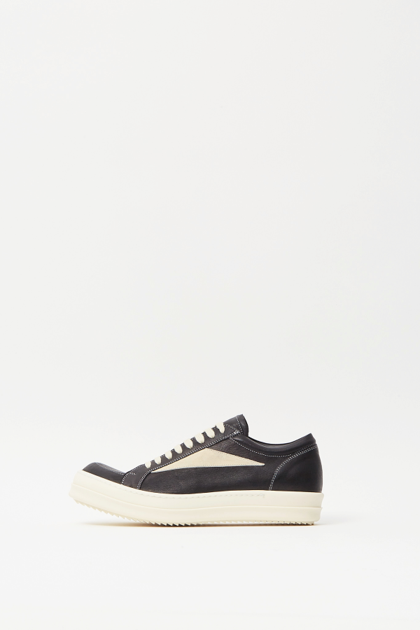 Leather Shoes Vintage Sneaks - Black Milk Milk
