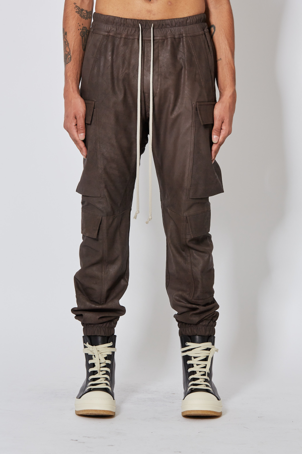 Leather Pants Mastodon Megacargo - Darkdust