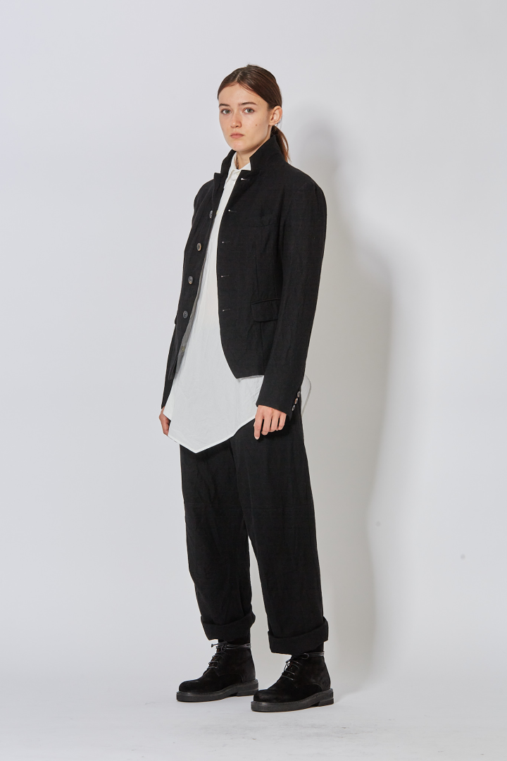 Skewed 5-Pocket Pants - Black
