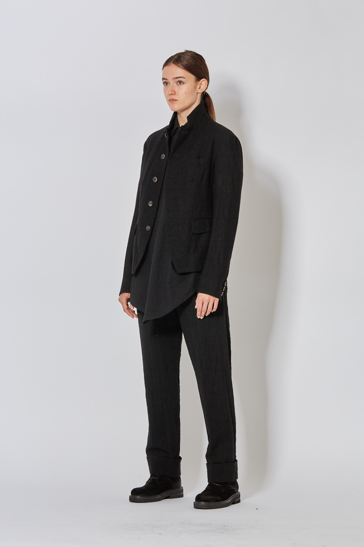 Skewed 5-Pocket Pants - Black