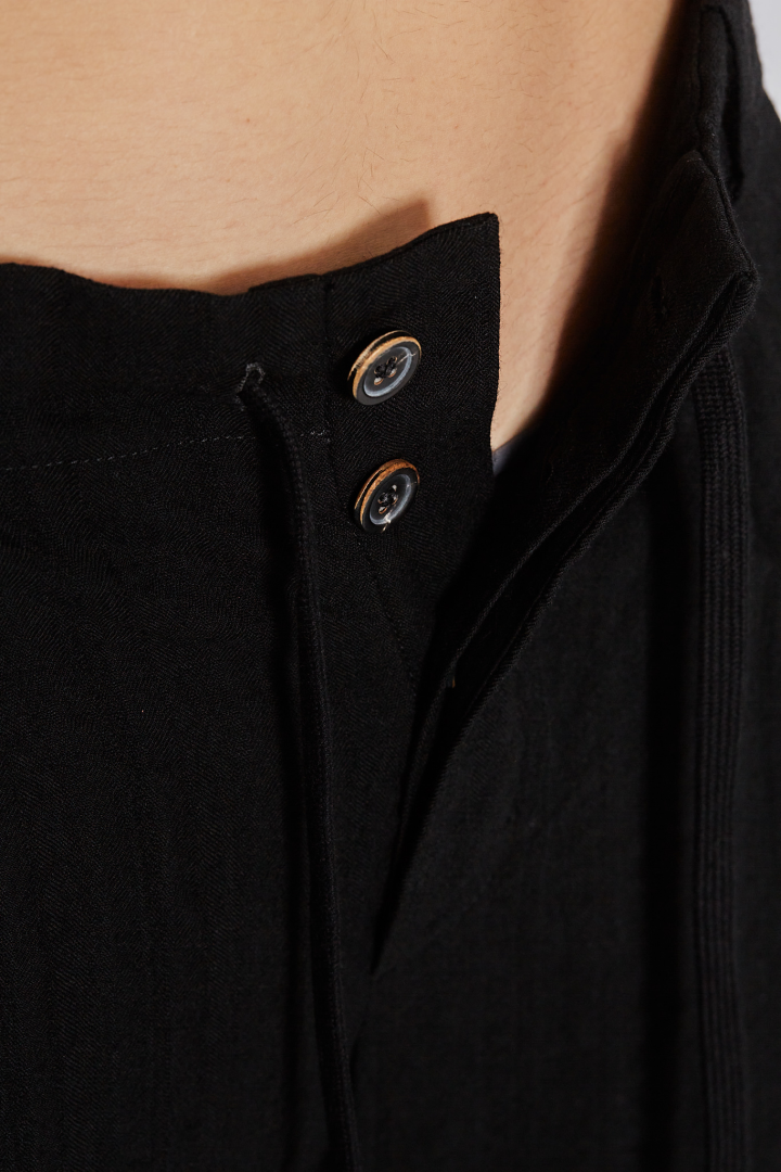 Cuffed Pants - Black