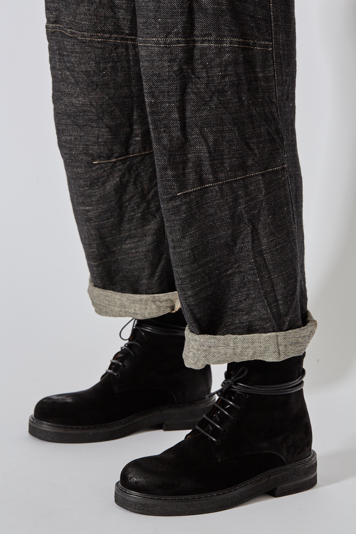 Skewed 5-Pocket Pants - Black