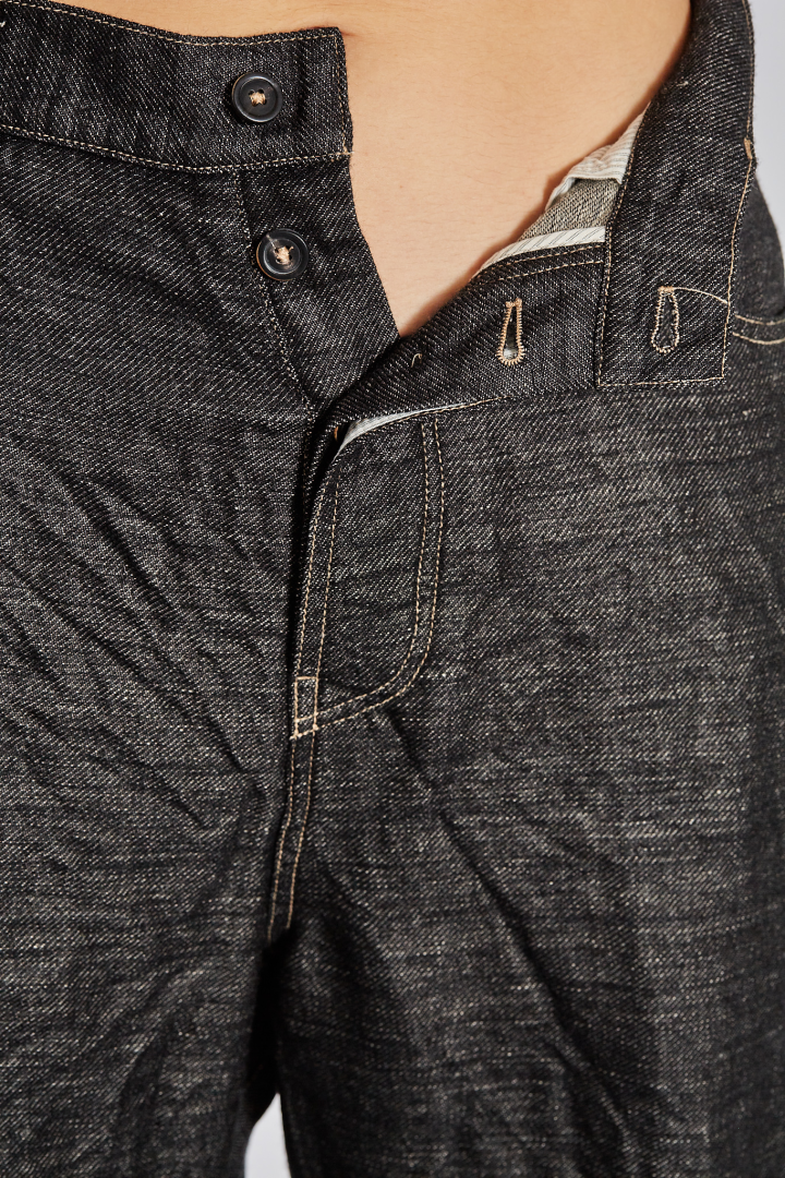 Skewed 5-Pocket Pants - Black