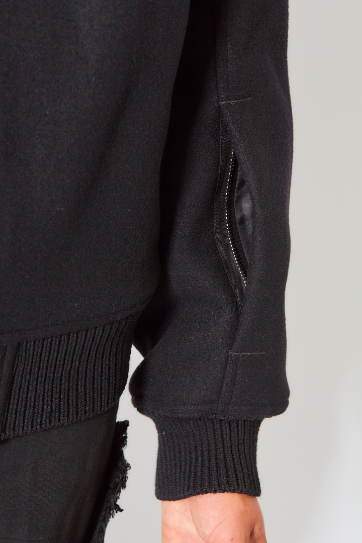 Padded Bomber Blixa Dracucollar - Black