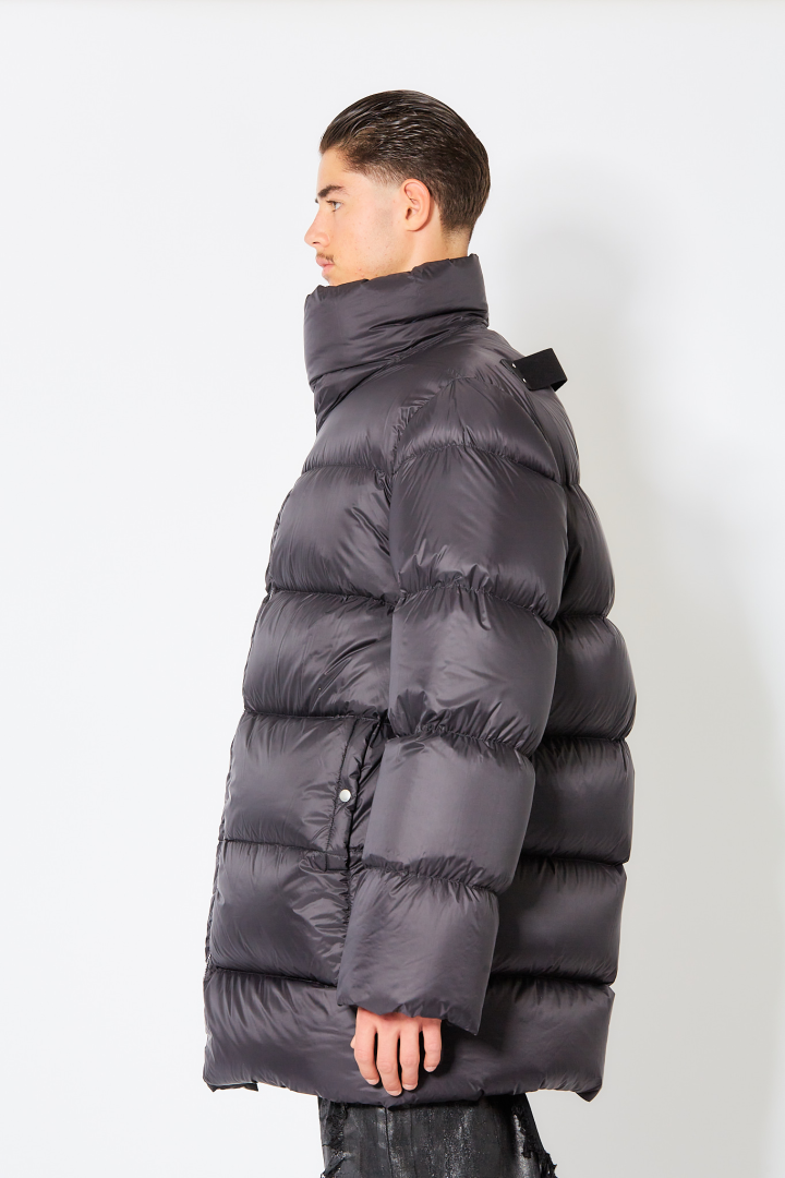 Down Jacket Turtle Coat - Black