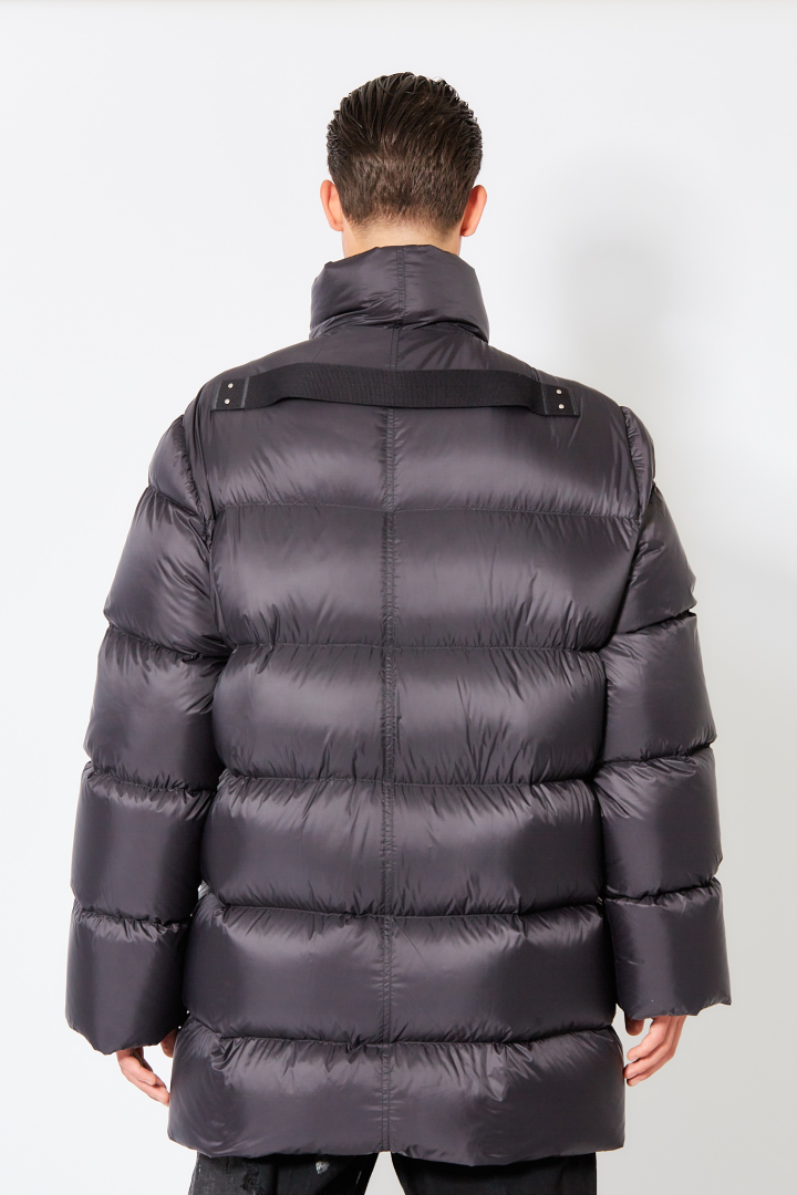 Down Jacket Turtle Coat - Black
