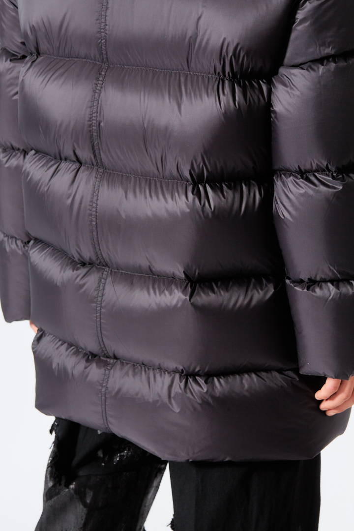 Down Jacket Turtle Coat - Black